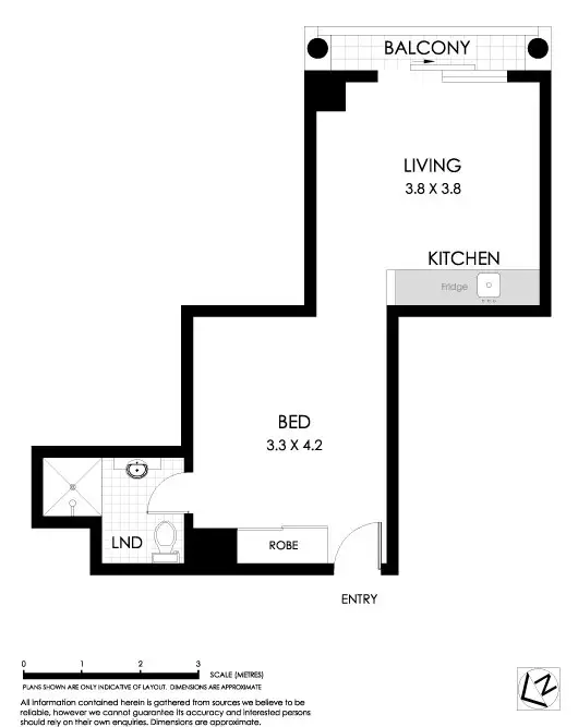 Floorplan of Homely studio listing, 10/4-8 Waters Road, Neutral Bay NSW 2089