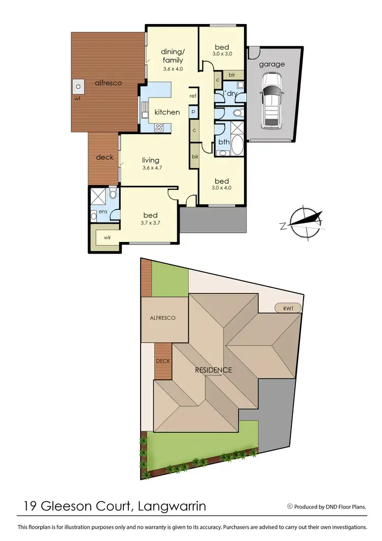 Floorplan of Homely house listing, 19 Gleeson Court, Langwarrin VIC 3910