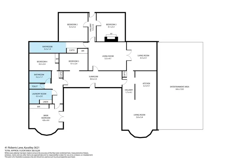 Floorplan of Homely rural property listing, 41 Roberts Lane, Kyvalley VIC 3621