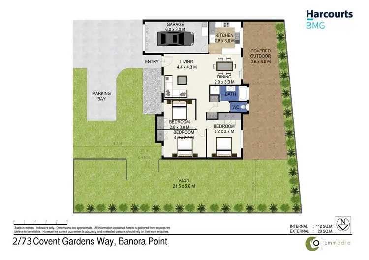 Floorplan of Homely semi-detached listing, 2/73 Covent Gardens Way, Banora Point NSW 2486