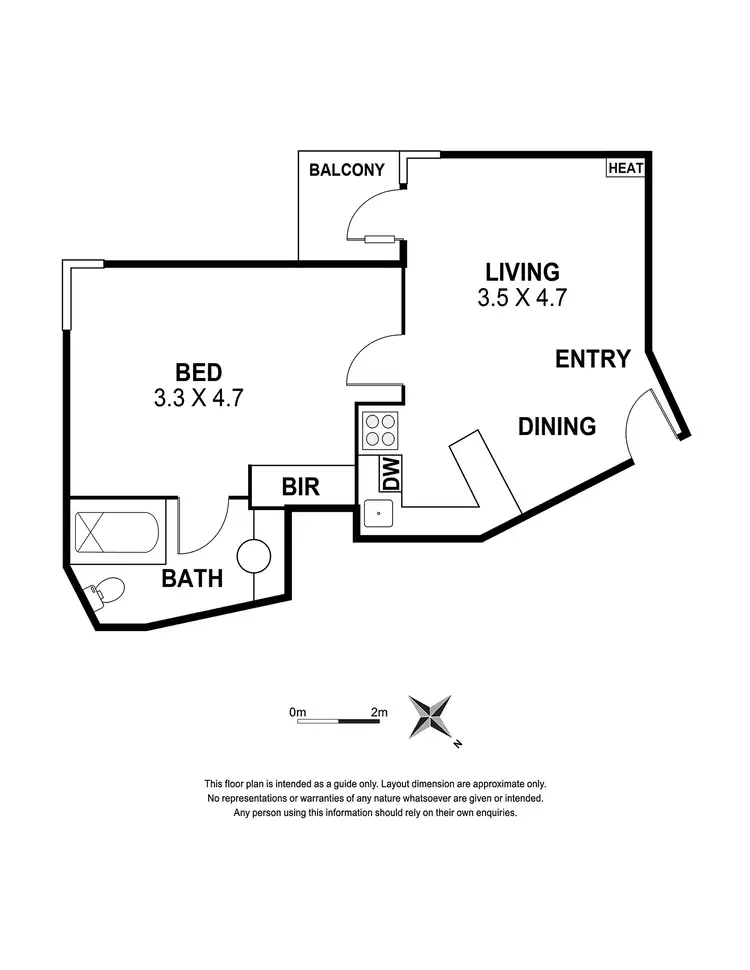 Floorplan of Homely apartment listing, 8H/131 Lonsdale Street, Melbourne VIC 3000