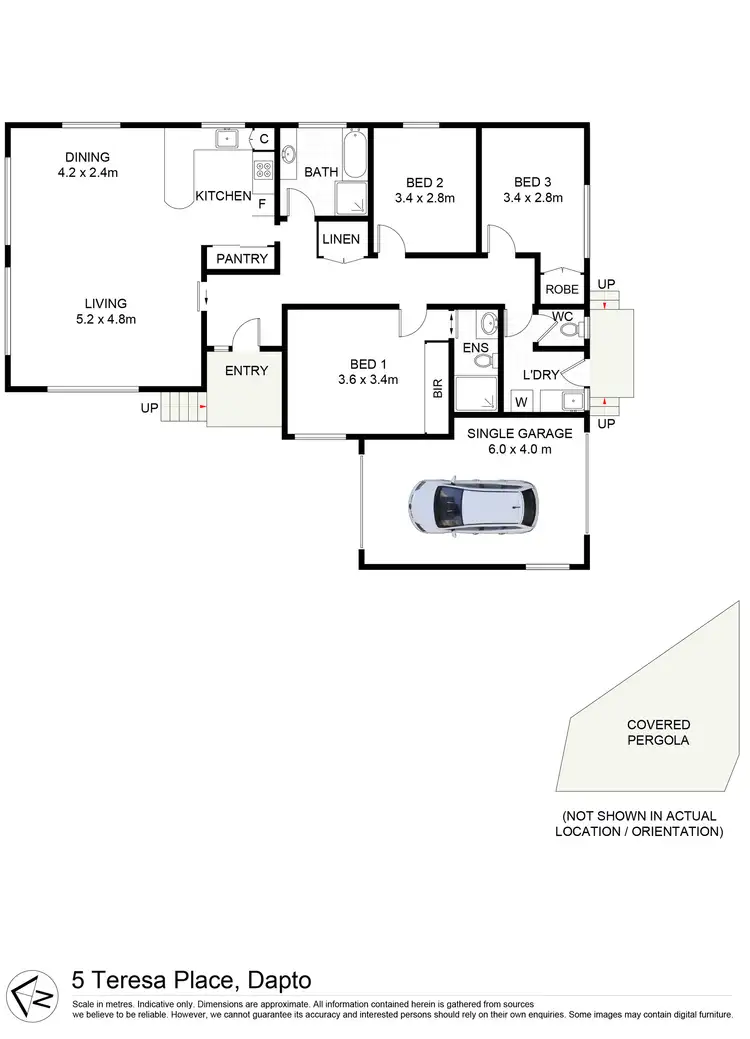 Floorplan of Homely house listing, 5 Teresa Place, Dapto NSW 2530