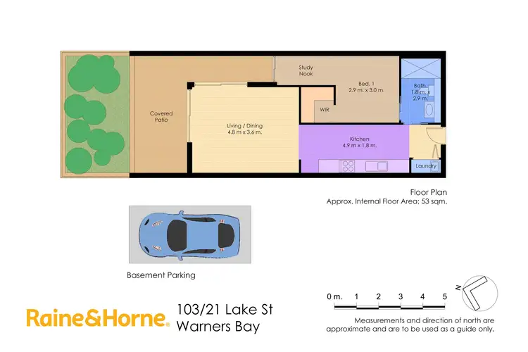 Floorplan of Homely apartment listing, 103/21 Lake Street, Warners Bay NSW 2282