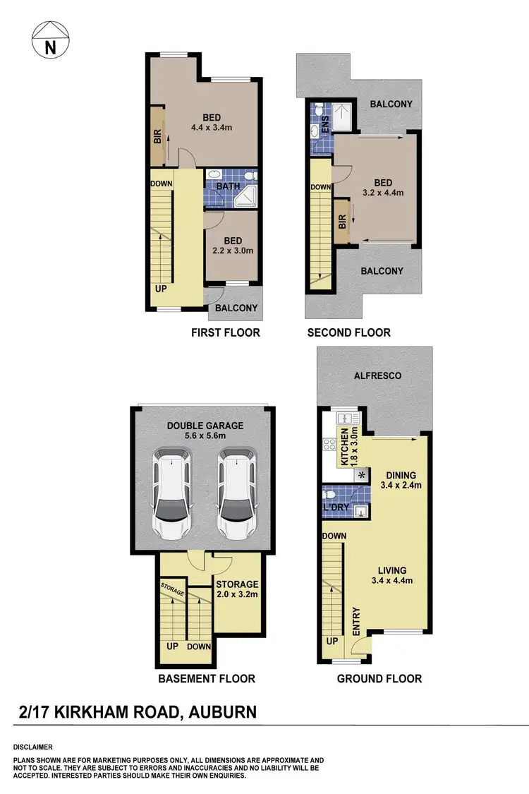 Floorplan of Homely townhouse listing, 2/17-21 Kirkham Road, Auburn NSW 2144