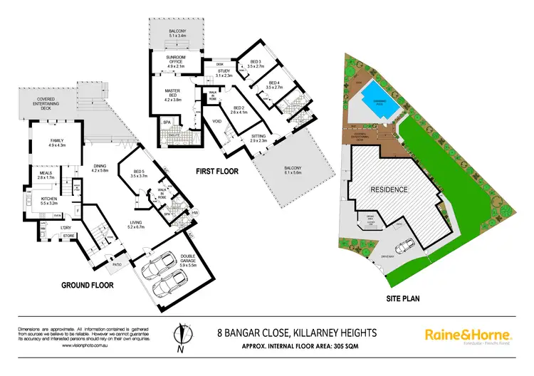 Floorplan of Homely house listing, 8 Bangar Close, Killarney Heights NSW 2087