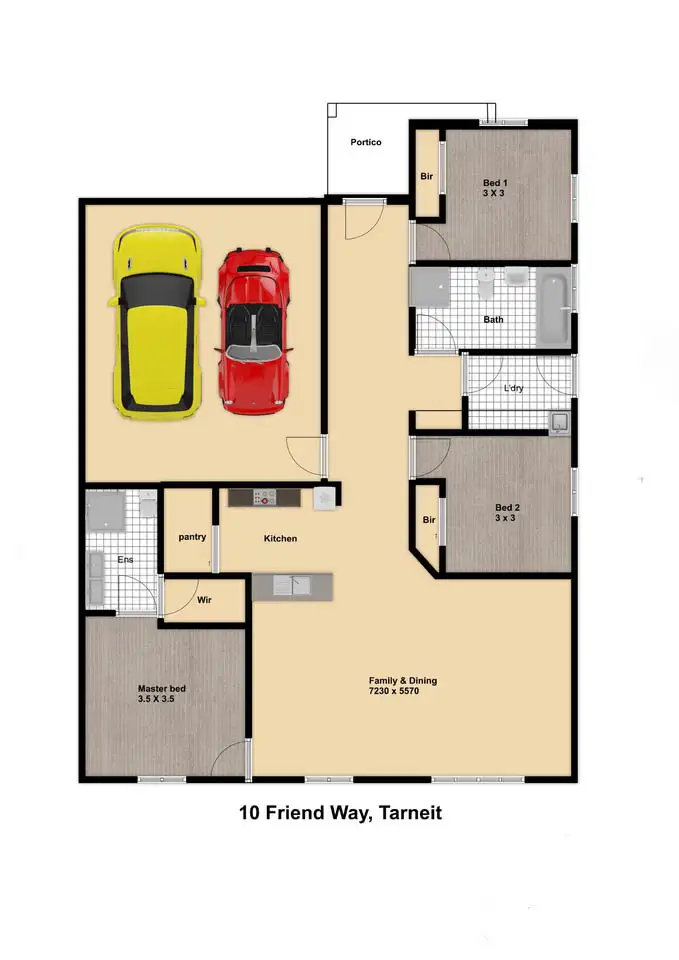 Floorplan of Homely house listing, 10 Friend way, Tarneit VIC 3029