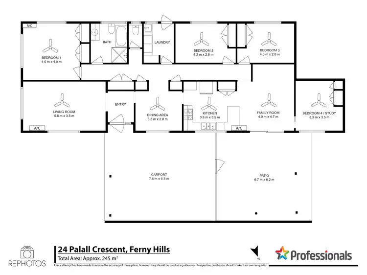 Floorplan of Homely house listing, 24 Palall Crescent, Ferny Hills QLD 4055