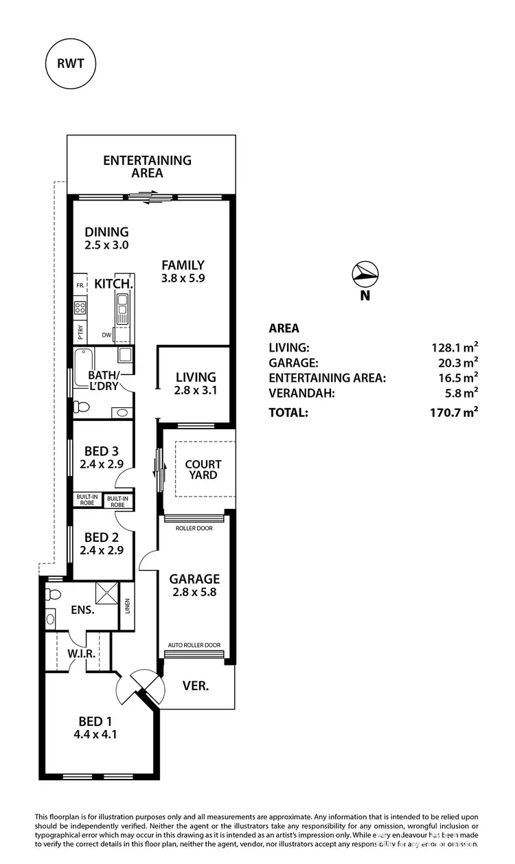 Floorplan of Homely house listing, 1a Collins Street, Mount Barker SA 5251