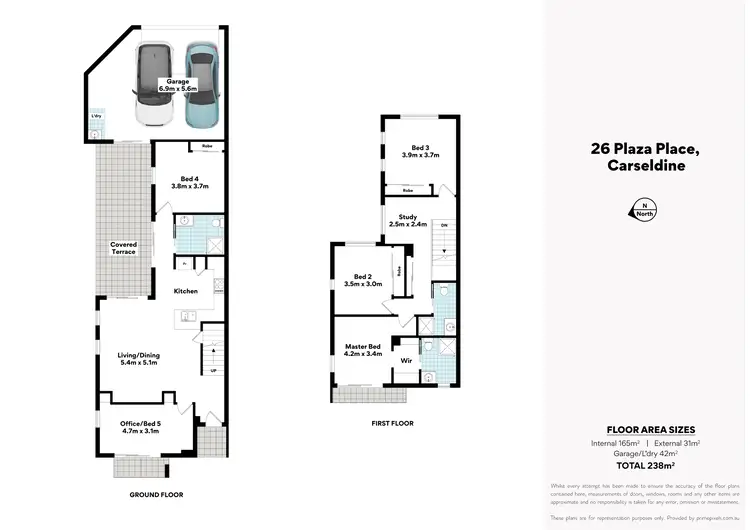 Floorplan of Homely house listing, 26 Plaza Place, Carseldine QLD 4034