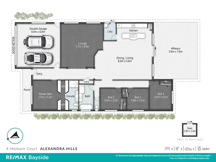 Floorplan of Homely house listing, 4 Holborn Court, Alexandra Hills QLD 4161