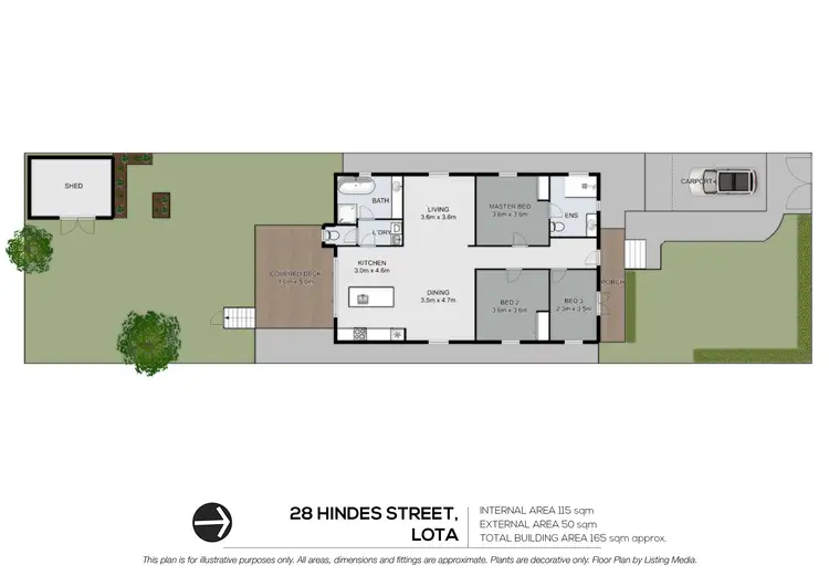 Floorplan of Homely house listing, 28 Hindes Street, Lota QLD 4179