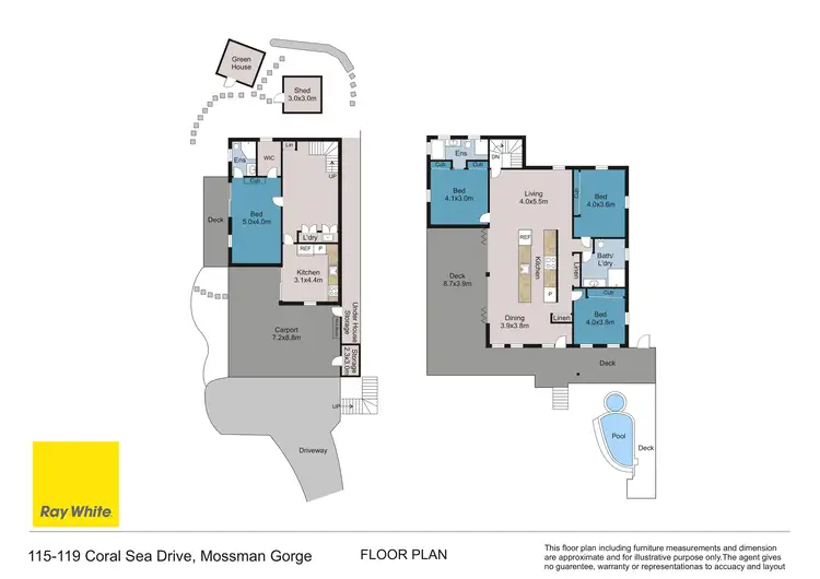 Floorplan of Homely house listing, 115-119 Coral Sea Drive, Mossman QLD 4873
