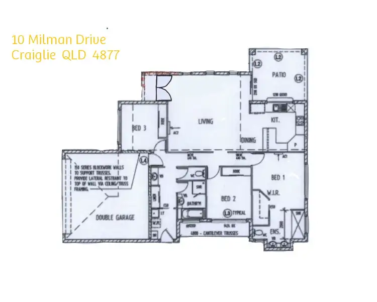 Floorplan of Homely house listing, 10 Milman Drive, Craiglie QLD 4877