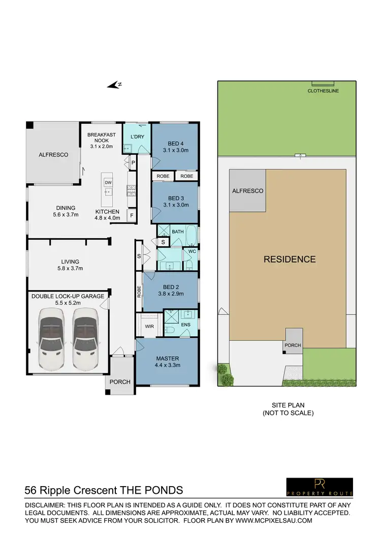 Floorplan of Homely house listing, 56 Ripple Crescent, The Ponds NSW 2769