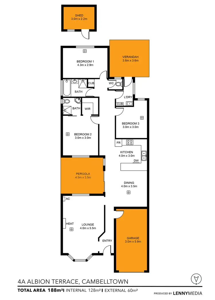 Floorplan of Homely house listing, 4A Albion Terrace, Campbelltown SA 5074