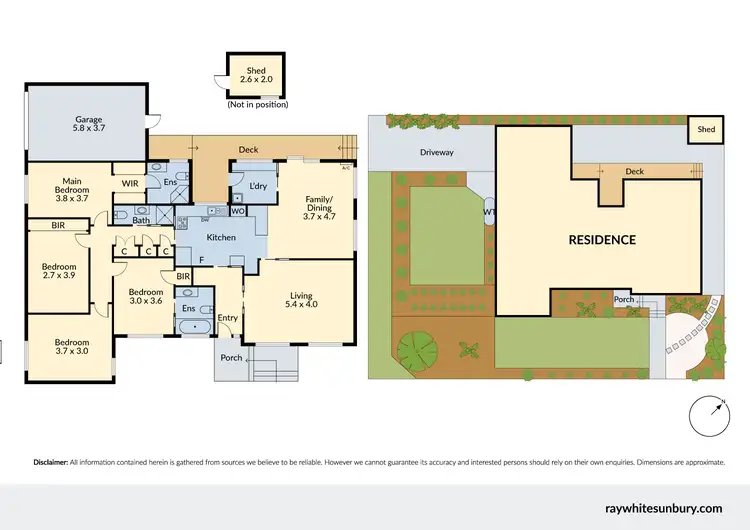 Floorplan of Homely house listing, 180 O'Shanassy Street, Sunbury VIC 3429