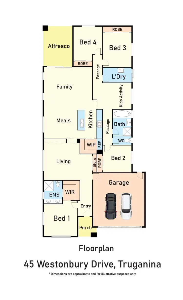 Floorplan of Homely house listing, 46 Westonbury Drive, Truganina VIC 3029