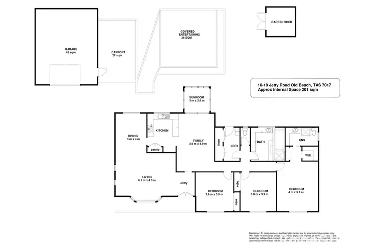 Floorplan of Homely house listing, 16-18 Jetty Road, Old Beach TAS 7017