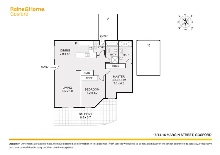 Floorplan of Homely apartment listing, 16/14-16 Margin Street, Gosford NSW 2250