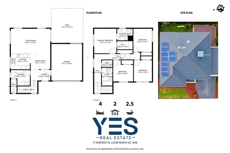 Floorplan of Homely house listing, 17 Portrait Place, Clyde North VIC 3978