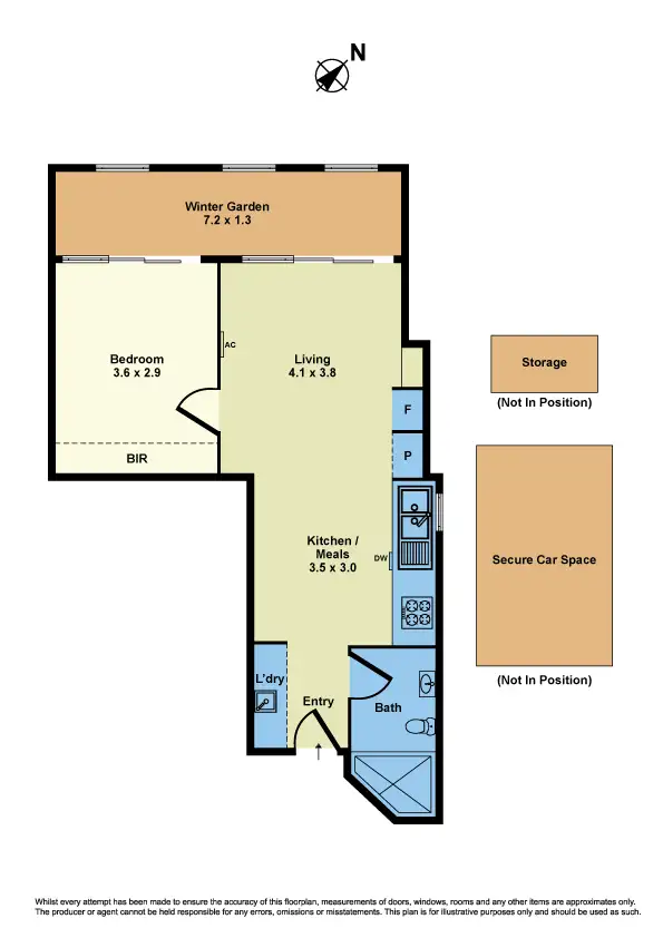 Floorplan of Homely apartment listing, 124/190 Ferguson Street, Williamstown VIC 3016
