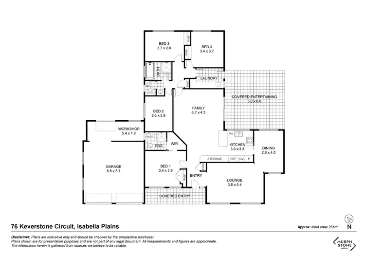Floorplan of Homely house listing, 76 Keverstone Circuit, Isabella Plains ACT 2905