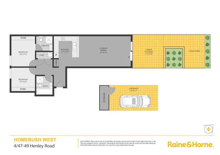 Floorplan of Homely apartment listing, 4/47-49 Henley Road, Homebush West NSW 2140