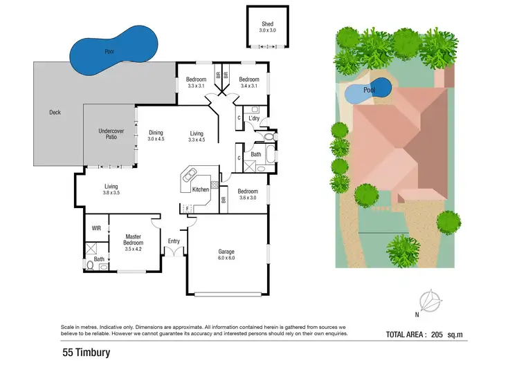 Floorplan of Homely house listing, 55 Timbury Way, Mount Louisa QLD 4814