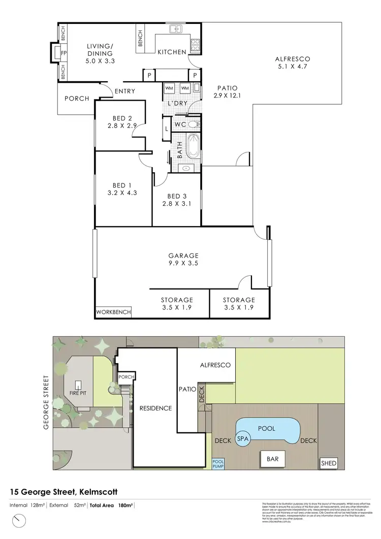 Floorplan of Homely house listing, 15 George Street, Kelmscott WA 6111