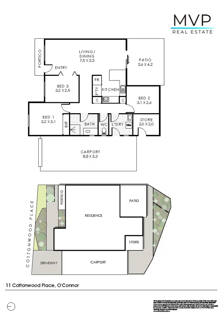 Floorplan of Homely house listing, 11 Cottonwood Place, O'connor WA 6163