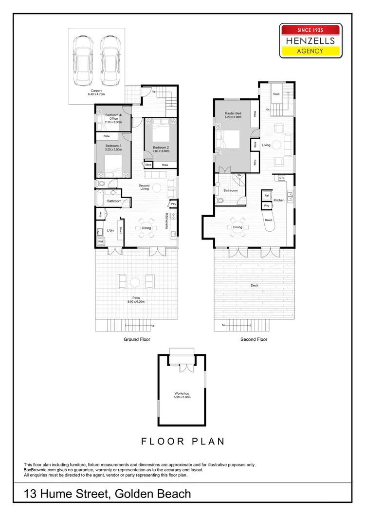 Floorplan of Homely house listing, 13 Hume Street, Golden Beach QLD 4551
