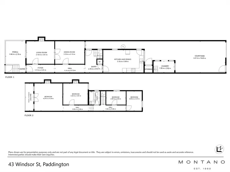 Floorplan of Homely house listing, 43 Windsor Street, Paddington NSW 2021