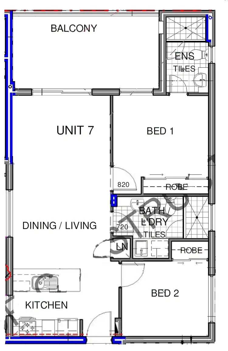 Floorplan of Homely apartment listing, 7/6 Argyll Place, Duncraig WA 6023
