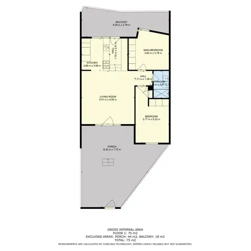 Floorplan of Homely unit listing, 203/120 Studio Lane, Docklands VIC 3008