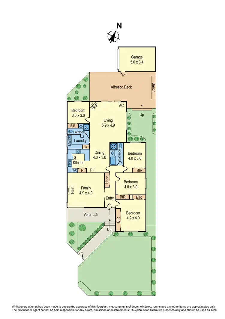 Floorplan of Homely townhouse listing, 1/13 Alden Court, Cheltenham VIC 3192
