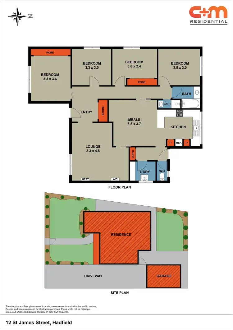Floorplan of Homely house listing, 12 St James Street, Hadfield VIC 3046