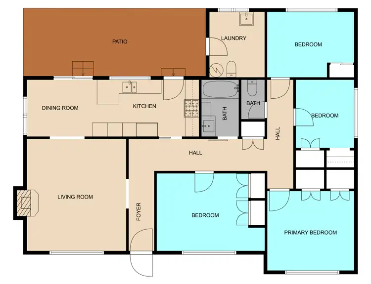 Floorplan of Homely house listing, 17 Bennett Street, Dubbo NSW 2830
