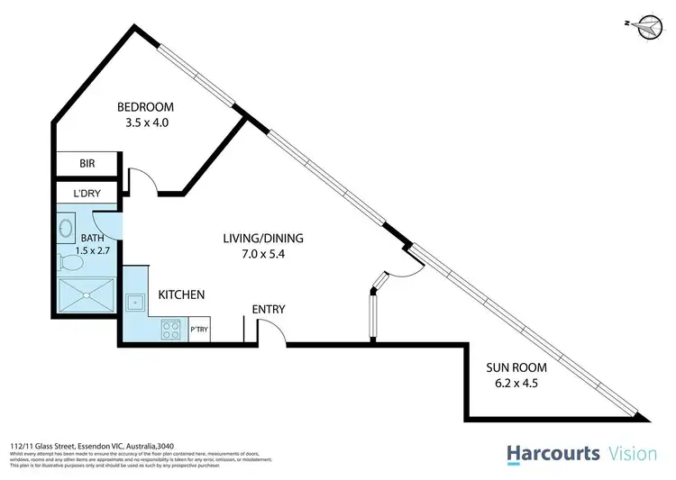 Floorplan of Homely apartment listing, 112/11 Glass Street, Essendon VIC 3040