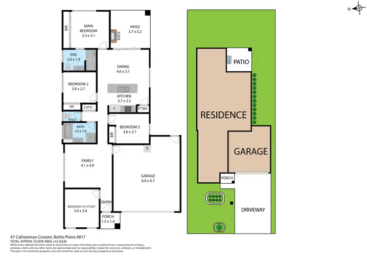 Floorplan of Homely house listing, 47 Callistemon Crescent, Bohle Plains QLD 4817