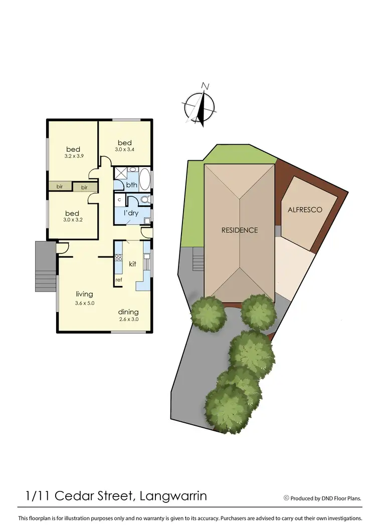 Floorplan of Homely house listing, 1/11 Cedar Street, Langwarrin VIC 3910
