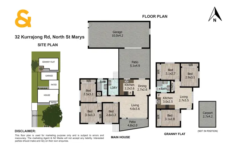 Floorplan of Homely house listing, 32 & 32A Kurrajong Road, North St Marys NSW 2760