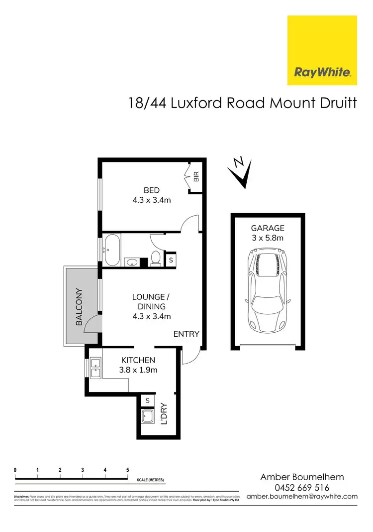 Floorplan of Homely unit listing, 18/44 Luxford Road, Mount Druitt NSW 2770