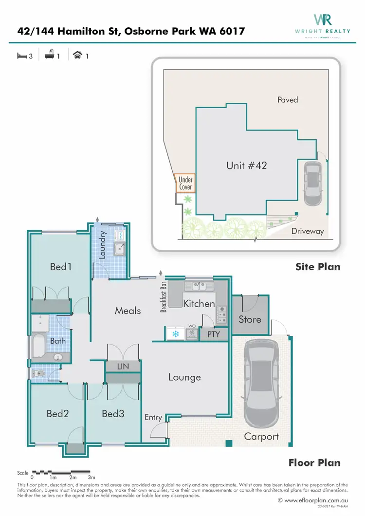 Floorplan of Homely villa listing, 42/144 Hamilton Street, Osborne Park WA 6017
