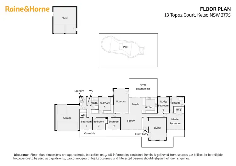 Floorplan of Homely house listing, 13 Topaz Court, Kelso NSW 2795