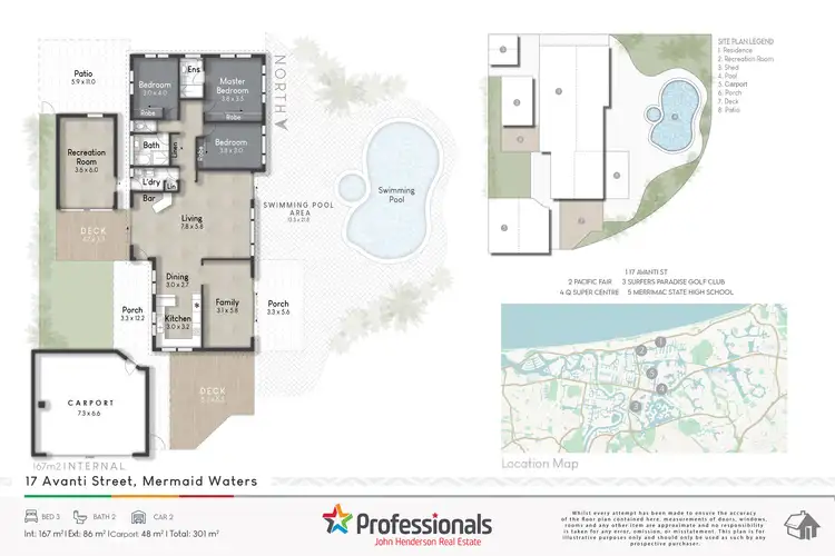 Floorplan of Homely house listing, 17 Avanti Street, Mermaid Waters QLD 4218