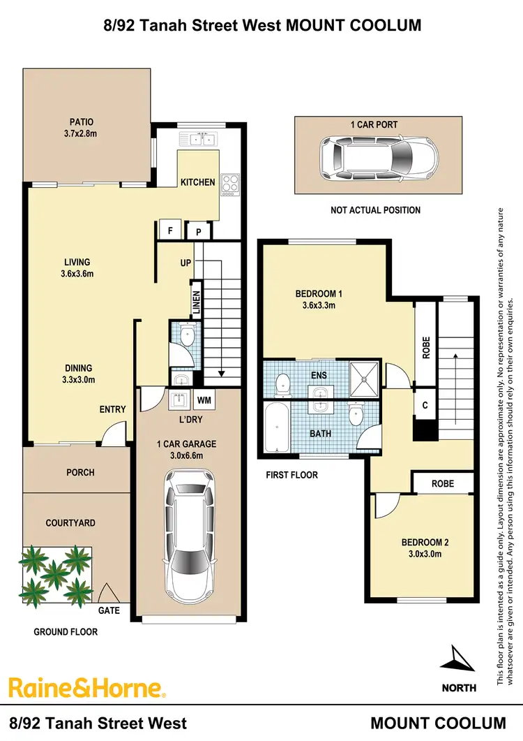 Floorplan of Homely unit listing, 8/92 Tanah Street, Mount Coolum QLD 4573
