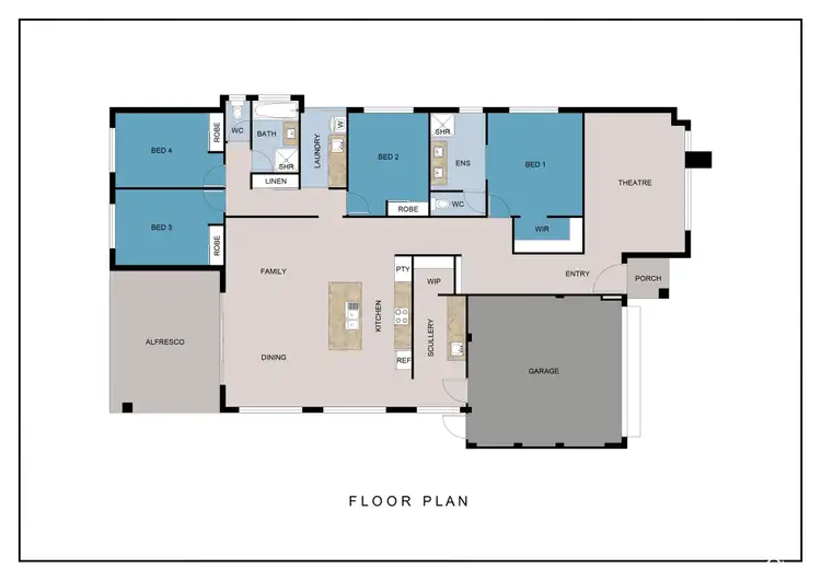 Floorplan of Homely house listing, 13 Choctaw Place, Darling Downs WA 6122
