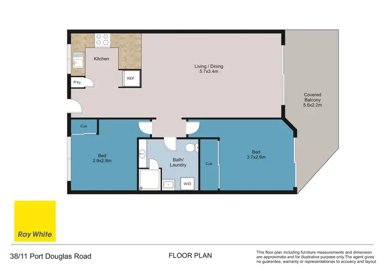 Floorplan of Homely apartment listing, 38/11-15 Port Douglas Road, Port Douglas QLD 4877