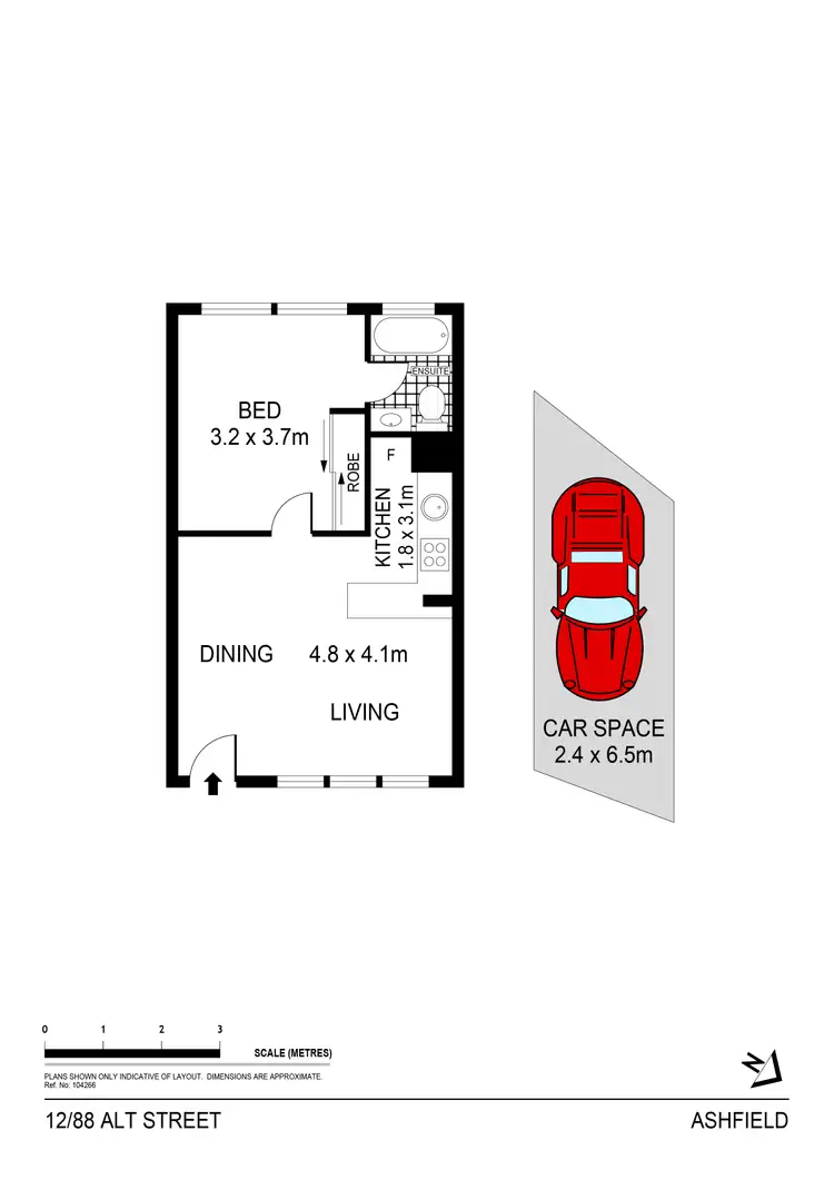 Floorplan of Homely apartment listing, 12/88 Alt Street, Ashfield NSW 2131