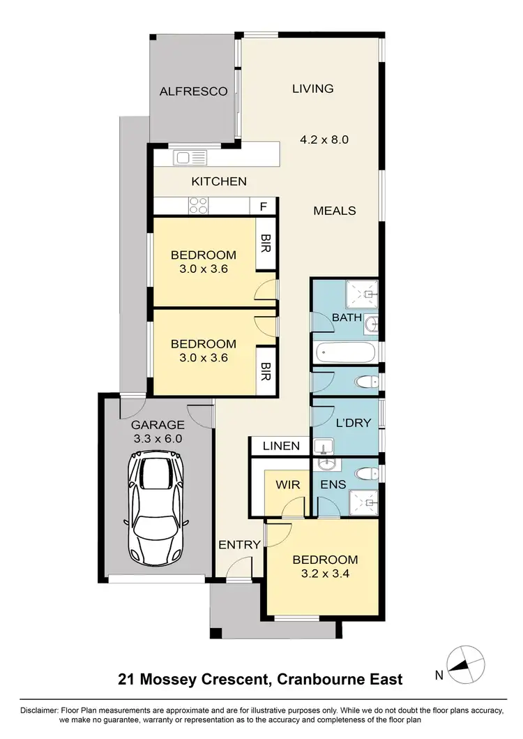 Floorplan of Homely house listing, 21 Mossey Crescent, Cranbourne East VIC 3977